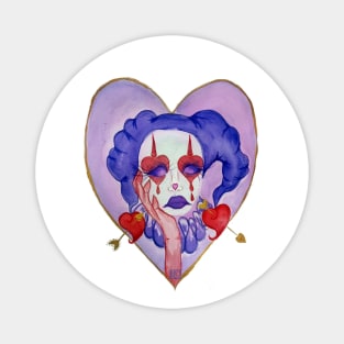 Heart clownette Magnet